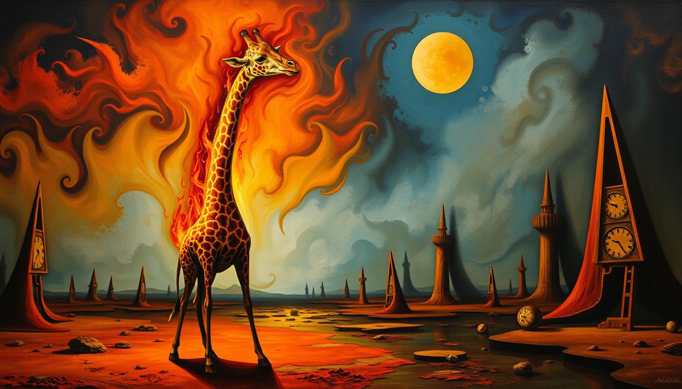 Płonąca Żyrafa – Salvador Dalí