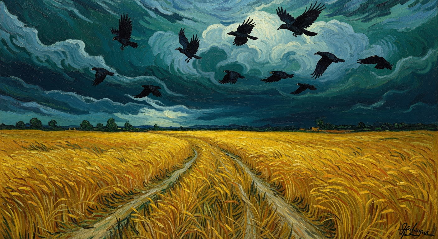 Pole pszenicy z krukami – Vincent van Gogh