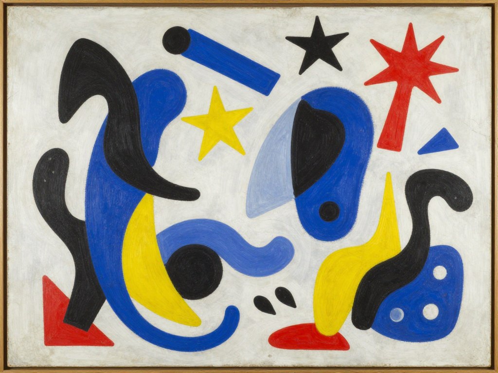 Joan Miró abstrakcyjne kompozycje surrealizm organiczne formy