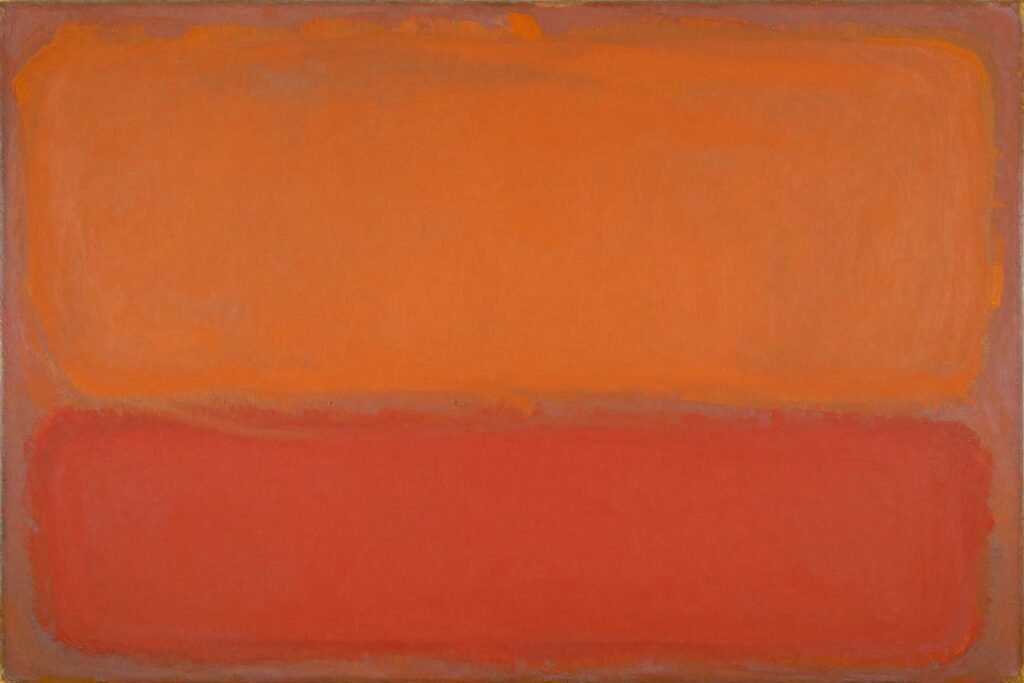 Mark Rothko bez tytułu color field painting prostokąty koloru